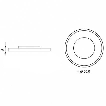 Brilagi - Plafonnier LED dimmable ORELIS LED/80W/230V 3000-6000K Ø 50 cm + télécommande