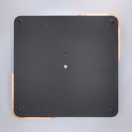 Brilagi - Plafonnier LED dimmable PILANA LED/48W/230V 3000-6500K chêne/noir 56x56 cm + télécommande