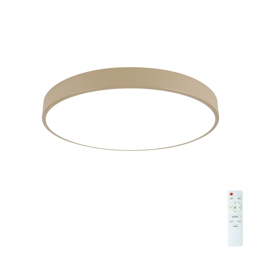 Brilagi - Plafonnier LED dimmable POOL LED/60W/230V 3000-6000K Ø 50 cm beige + télécommande