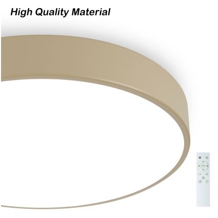 Brilagi - Plafonnier LED dimmable POOL SMART LED/48W/230V 3000-6000K Ø 40 cm Wi-Fi Tuya beige + télécommande