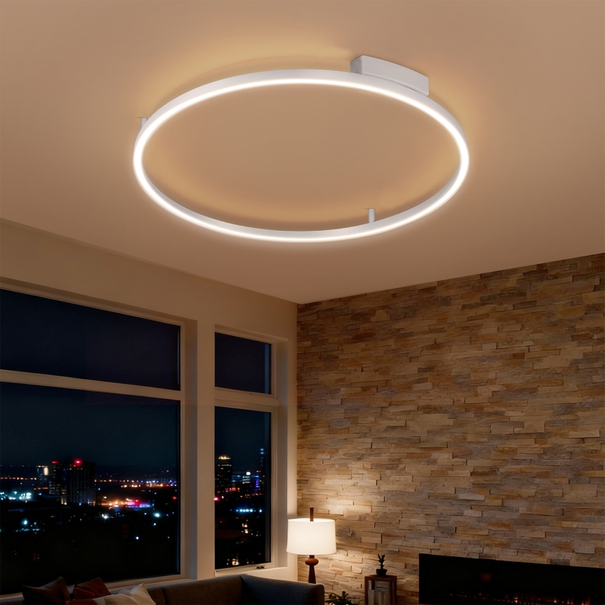 Brilagi - Plafonnier LED dimmable PORTOFINO LED/60W/230V 3000-6000K Ø 80 cm argenté + télécommande