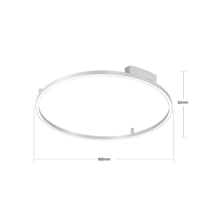 Brilagi - Plafonnier LED dimmable PORTOFINO LED/60W/230V 3000-6000K Ø 80 cm argenté + télécommande