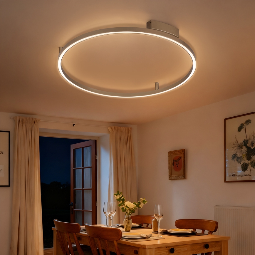 Brilagi - Plafonnier LED dimmable PORTOFINO LED/60W/230V 3000-6000K Ø 80 cm beige + télécommande