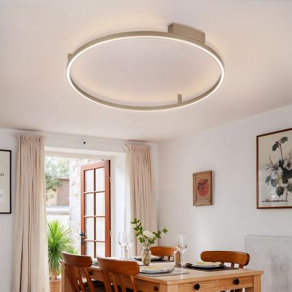 Brilagi - Plafonnier LED dimmable PORTOFINO LED/60W/230V 3000-6000K Ø 80 cm beige + télécommande
