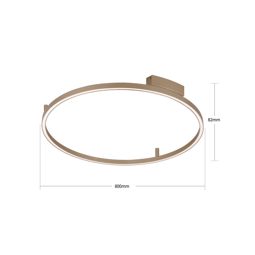 Brilagi - Plafonnier LED dimmable PORTOFINO LED/60W/230V 3000-6000K Ø 80 cm beige + télécommande