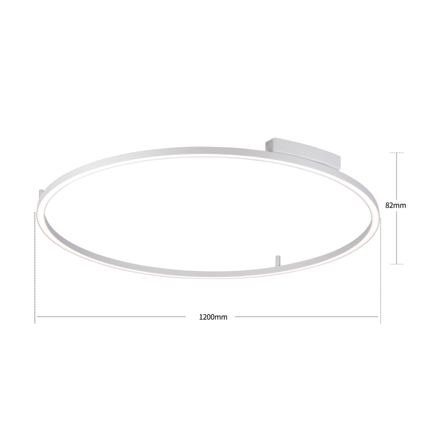 Brilagi - Plafonnier LED dimmable PORTOFINO LED/85W/230V 3000-6000K Ø 120 cm argenté + télécommande