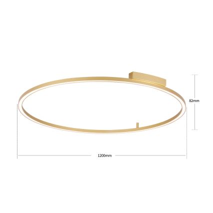 Brilagi - Plafonnier LED dimmable PORTOFINO LED/85W/230V 3000-6000K Ø 120 cm doré + télécommande