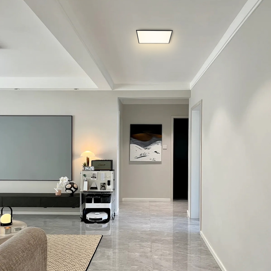 Brilagi - Plafonnier LED dimmable SLIMFRAME LED/36W/230V 45x45 cm 3000-6000K noir + télécommande