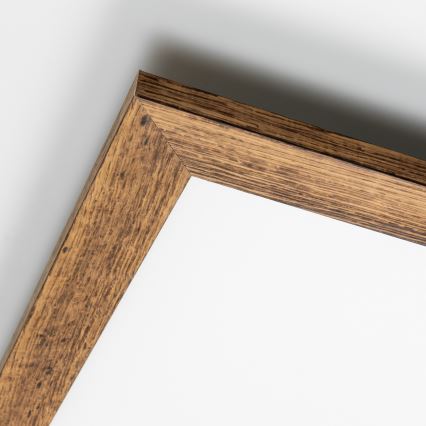 Brilagi - Plafonnier LED dimmable SLIMFRAME WOOD LED/36W/230V 49,5x49,5 cm 3000-6000K marron + télécommande
