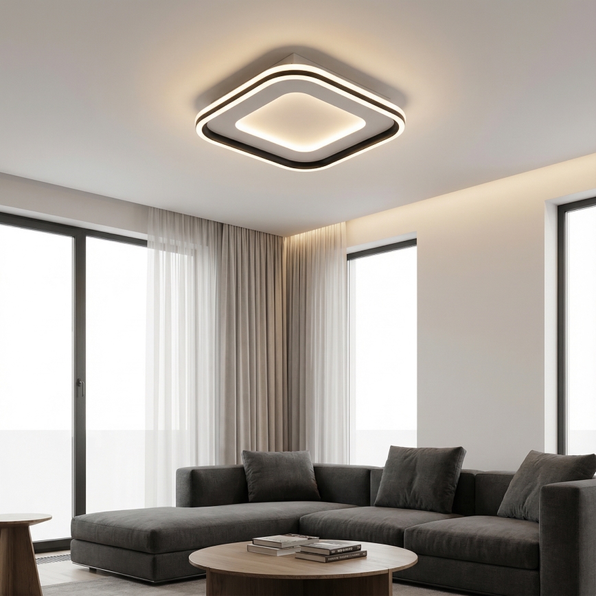 Brilagi - Plafonnier LED dimmable TRIVARO LED/88W/230V 3000-6000K 40x40 cm + télécommande