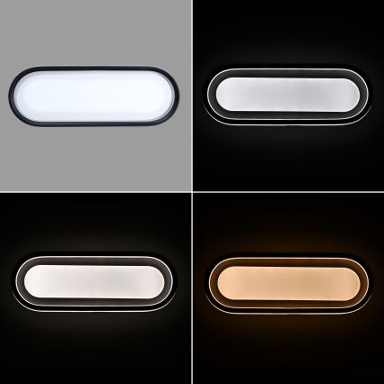 Brilagi - Plafonnier LED dimmable TRIVARO LED/85W/230V 3000-6000K 20x60 cm + télécommande