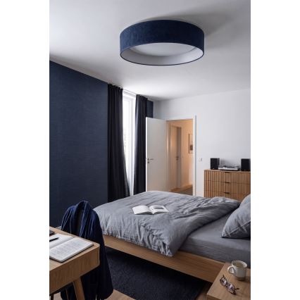Brilagi - Plafonnier LED dimmable VELVET SMARTIX LED/24W/230V 3000-6000K Ø 45 cm bleu Wi-Fi Tuya Beacon + télécommande