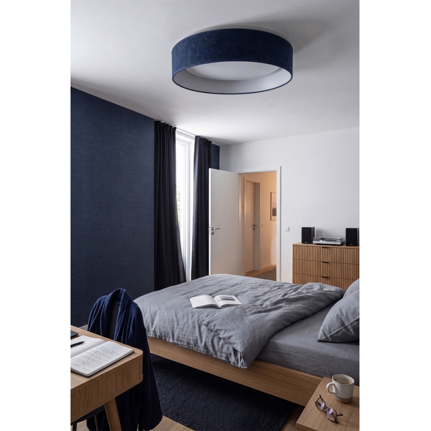 Brilagi - Plafonnier LED dimmable VELVET SMARTIX LED/24W/230V 3000-6000K Ø 45 cm bleu Wi-Fi Tuya Beacon + télécommande