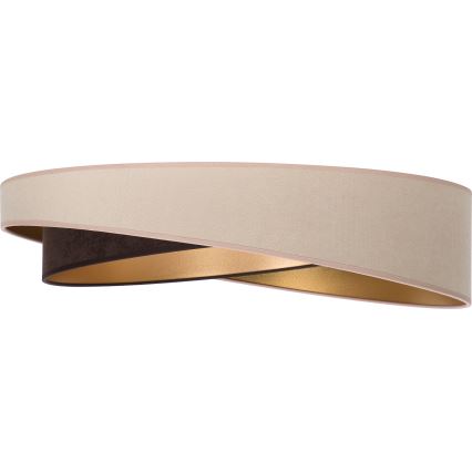 BRILAGI - Plafonnier LED dimmable VELVET TWIST LED/36W/230V 3000-6000K Ø 65 cm Wi-Fi Tuya Beacon beige/marron/doré + télécommande