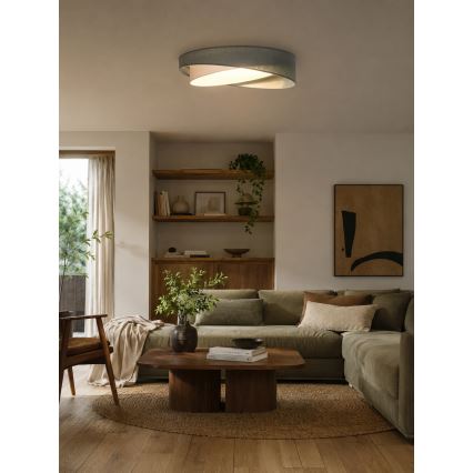 BRILAGI - Plafonnier LED dimmable VELVET TWIST LED/36W/230V 3000-6000K Ø 65 cm Wi-Fi Tuya Beacon vert/blanc + télécommande