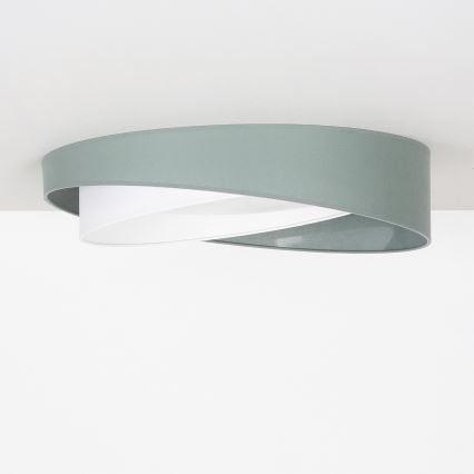 BRILAGI - Plafonnier LED dimmable VELVET TWIST LED/36W/230V 3000-6000K Ø 65 cm Wi-Fi Tuya Beacon vert/blanc + télécommande