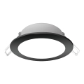 Brilagi - Luminaire LED encastré pour salle de bains, 6W, 230V, 3000K, noir, IP65