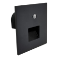 Brilagi - Luminaire LED pour escalier avec détecteur de mouvement et détecteur crépusculaire JACK LED/3W/230V 3000/4000/6500K IP65 noir