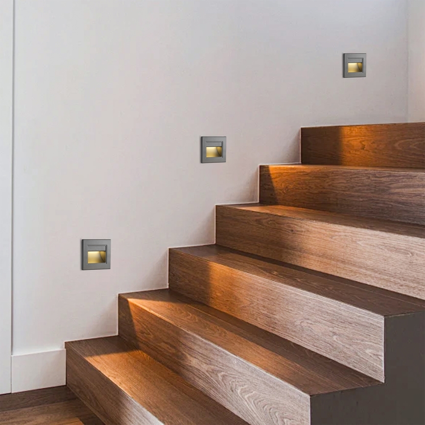 Brilagi - Luminaire LED pour escalier STEP LIGHT 1,5 W / 230 V IP44 anthracite