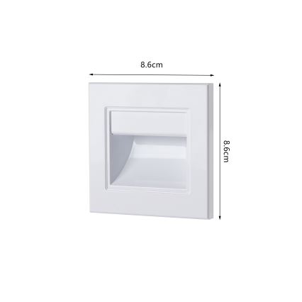 Brilagi - Luminaire LED pour escalier STEP LIGHT LED/1,5W/230V IP44 blanc