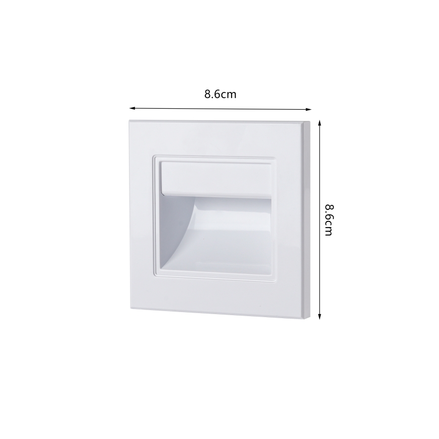 Brilagi - Luminaire LED pour escalier STEP LIGHT LED/1,5W/230V IP44 blanc