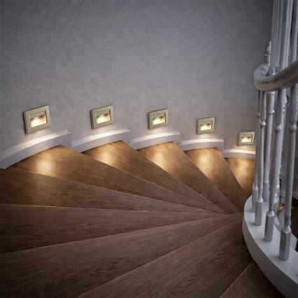 Brilagi - Luminaire LED pour escalier STEP LIGHT LED/1,5W/230V IP44 doré