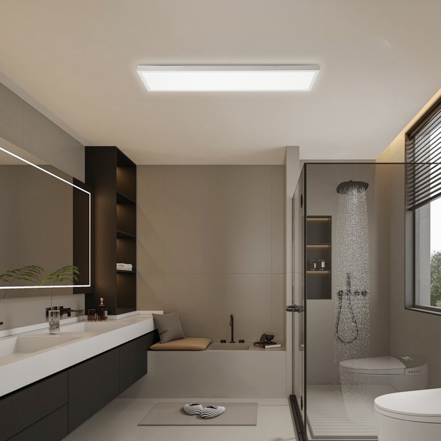 Brilagi - Plafonnier LED pour salle de bains FRAME LED/50W/230V 120x30 cm 3000/4000/6000K IP44 blanc