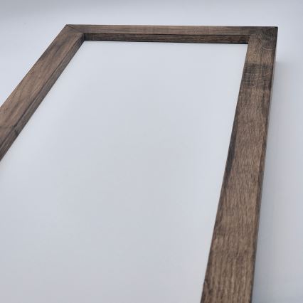 Brilagi - Plafonnier LED pour salle de bains WOODY FRAME LED/50W/230V 120x30 cm IP44 chêne/noyer