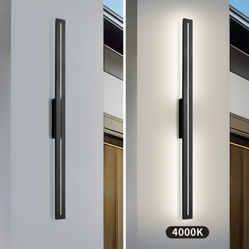 Brilagi - Applique murale d'extérieur LINEO LED/24W/230V 4000K IP65 100 cm noire