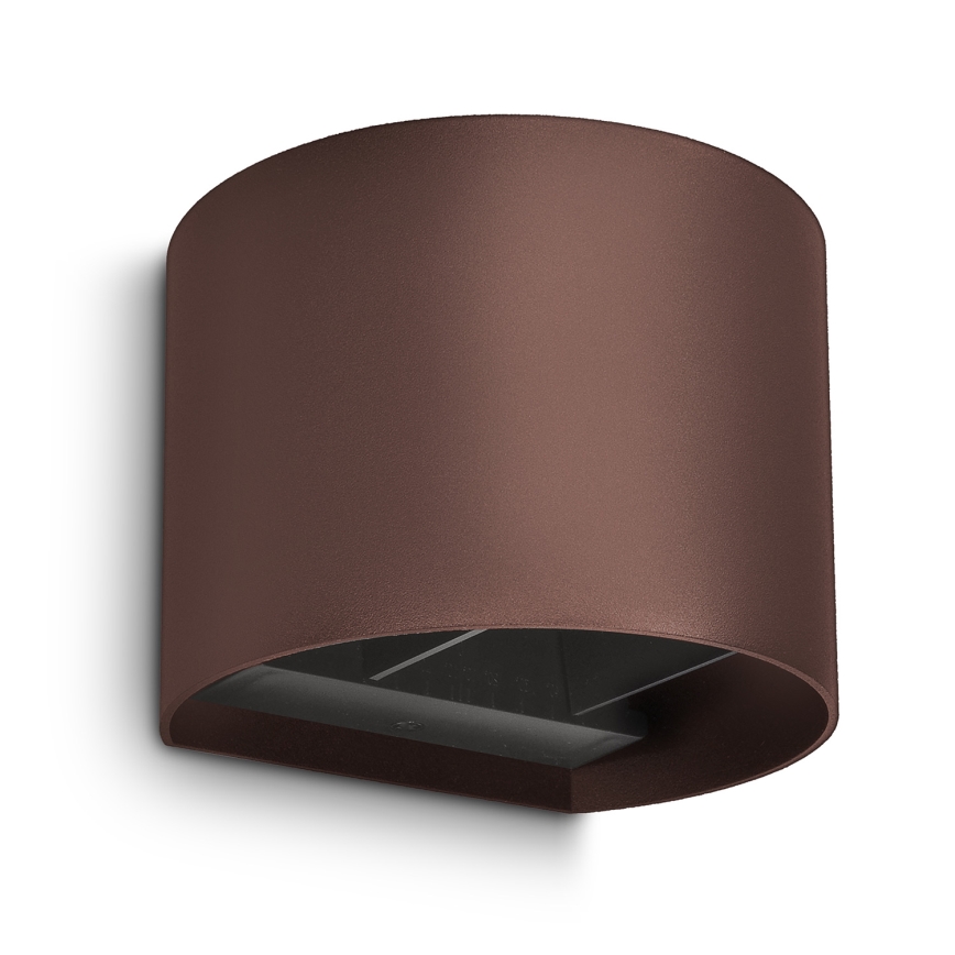 Brilagi - Luminaire mural d'extérieur RONDO LED/6W/230V brun IP54