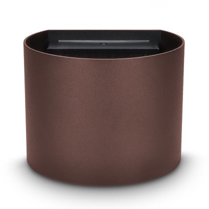 Brilagi - Luminaire mural d'extérieur RONDO LED/6W/230V brun IP54