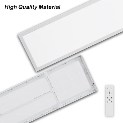 Brilagi - Plafonnier salle de bain à intensité variable FRAME SMART LED/50W/230V 30x120 cm 3000-6000K IP44 blanc + télécommande