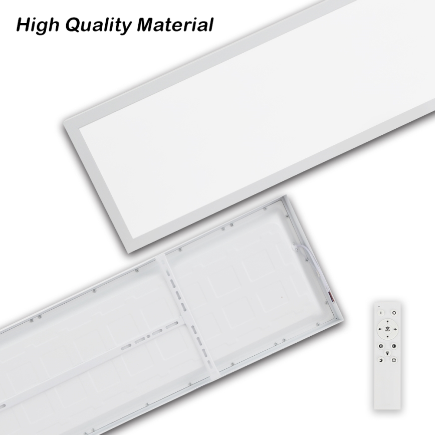 Brilagi - Plafonnier salle de bain à intensité variable FRAME SMART LED/50W/230V 30x120 cm 3000-6000K IP44 blanc + télécommande