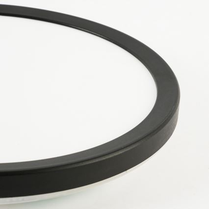 Brilagi - Plafonnier salle de bain ULTRA SLIM LED/24W/230V d. 42 cm noir IP54