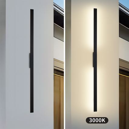 Brilagi - LED buitenwandlamp LUNA LED/30W/230V 3000K IP65 150 cm zwart CRI 90
