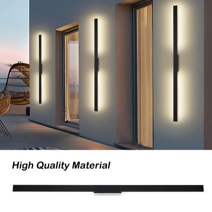 Brilagi - LED buitenwandlamp LUNA LED/30W/230V 3000K IP65 150 cm zwart CRI 90