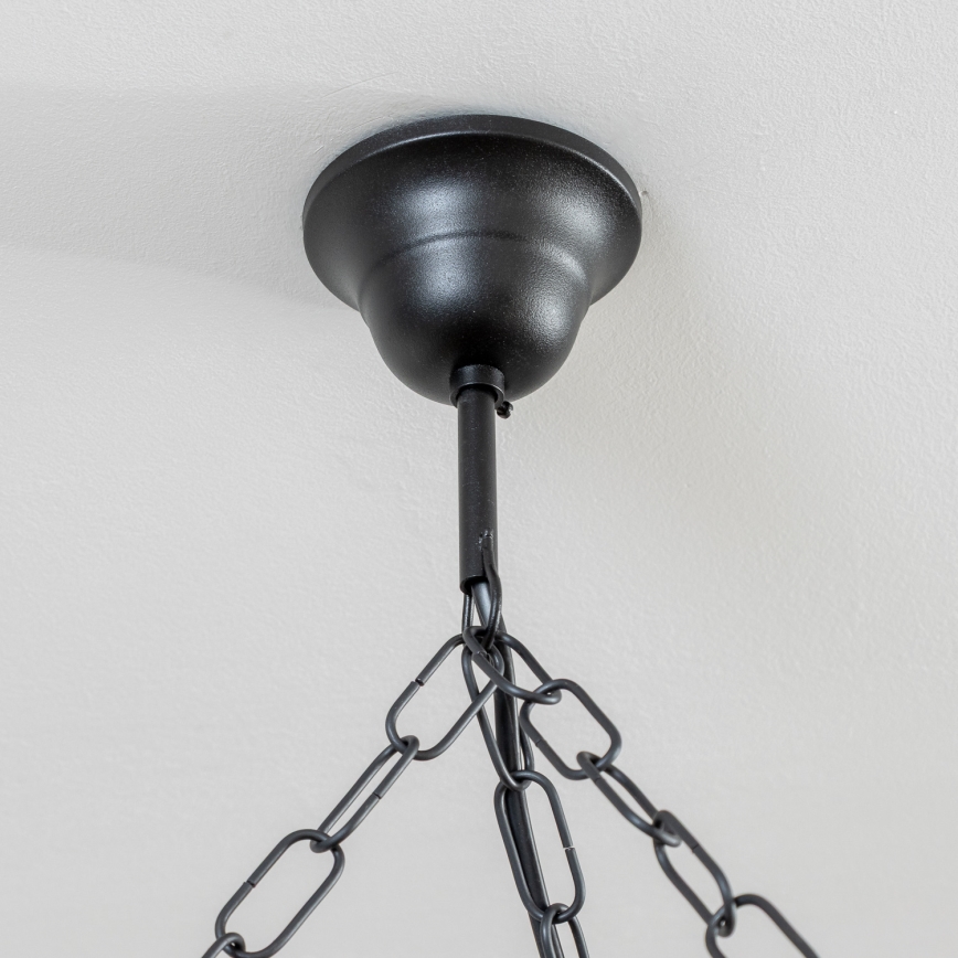 Brilagi - Lustre à chaîne ROATA 6xE14/40W/230V Ø 70 cm hêtre