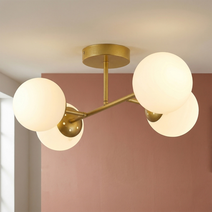 Brilagi - Lustre affleurant MALONY 4xE14/20W/230V doré