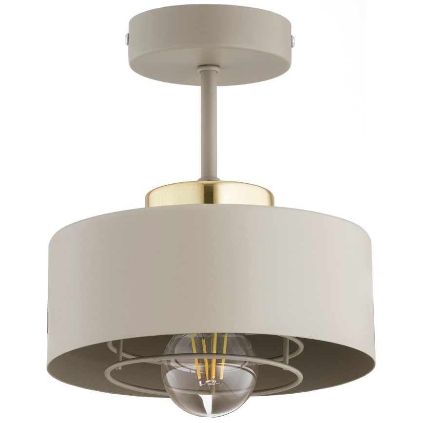 Brilagi - Lustre affleurant SPRING 1xE27/60W/230V beige/doré