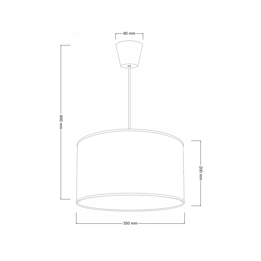 Brilagi - Lustre enfant LED suspendu sur câble BOBO, 1xE27/60W/230V, Ø 35 cm, blanc/petits lapins