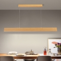 Brilagi - Lustre LED à intensité variable suspendu à un câble SLIMLINE LED/40W/2300-6000K décor chêne + télécommande