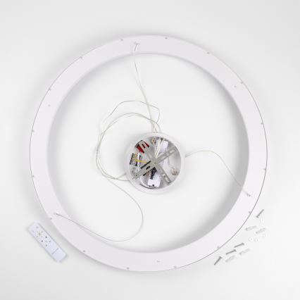 Brilagi - Lustre LED dimmable sur câble FALCON II LED/108W/230V 3000-6500K Ø 80 cm blanc + télécommande