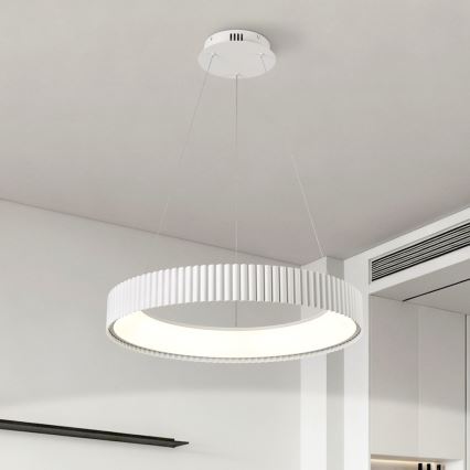 BRILAGI - suspension LED dimmable sur câble FALCON MODERN LED/54W/230V 3000-6000K Ø 60 cm blanc + télécommande