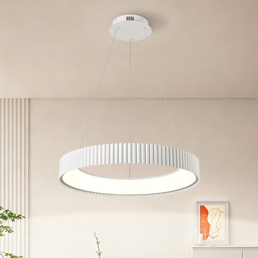 BRILAGI - suspension LED dimmable sur câble FALCON MODERN LED/54W/230V 3000-6000K Ø 60 cm blanc + télécommande
