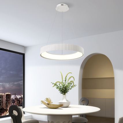 BRILAGI - suspension LED dimmable sur câble FALCON MODERN LED/54W/230V 3000-6000K Ø 60 cm blanc + télécommande