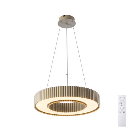 Brilagi - Suspension LED dimmable sur câble LUMIX LED/48W/230V 3000–6000 K beige Ø 50 cm + télécommande