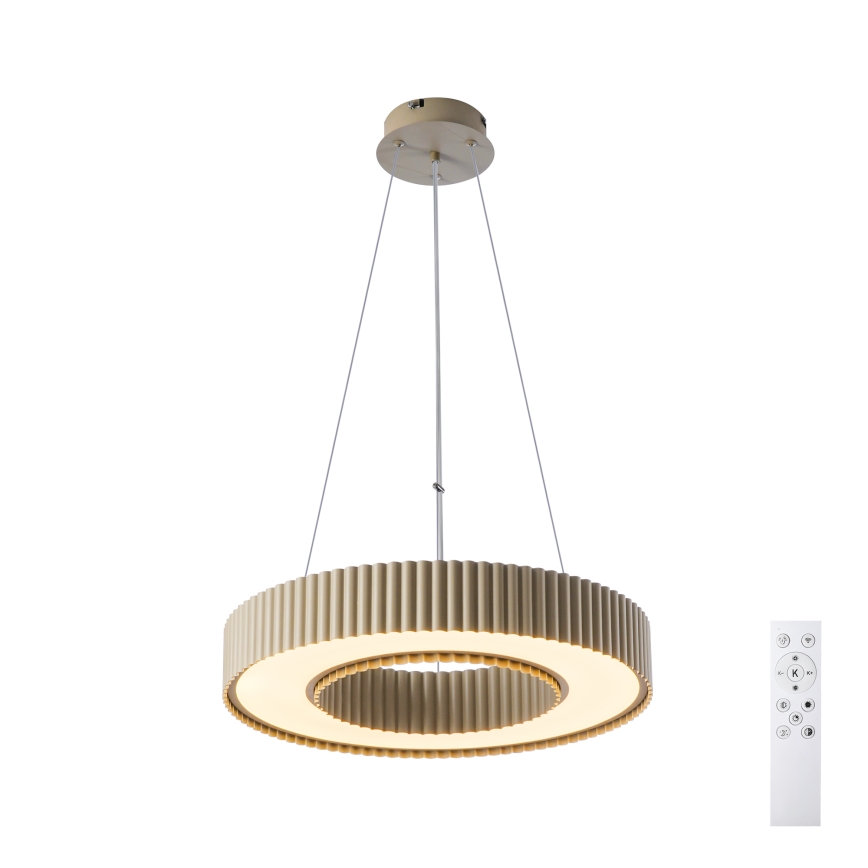 Brilagi - Suspension LED dimmable sur câble LUMIX LED/48W/230V 3000–6000 K beige Ø 50 cm + télécommande