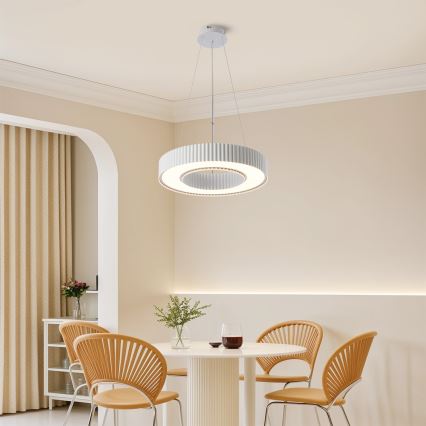 Brilagi - Suspension LED dimmable sur câble LUMIX LED/48W/230V 3000-6000K blanc Ø 50 cm + télécommande
