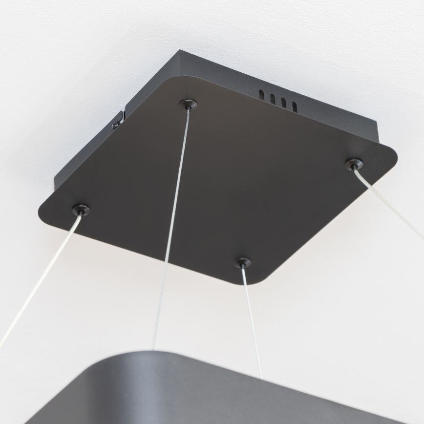 Brilagi - Suspension LED dimmable sur câble FALCON II LED/125W/230V 3000-6500K 60x60 cm noir + télécommande