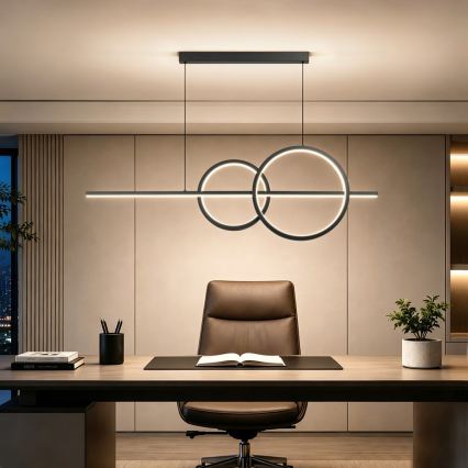 BRILAGI - Suspension LED dimmable sur câble SIGNATURE LED/53W/230V 3000-6000K 120 cm noire + télécommande